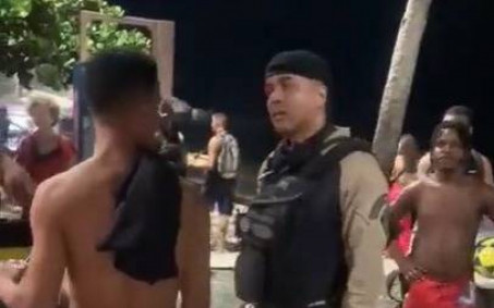 Vídeo: guarda municipal é flagrado agredindo ambulante no Arpoador