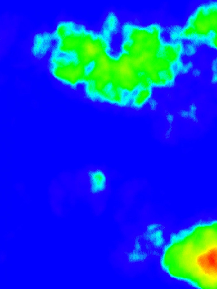 Mapa de calor do ataque do Fluminense no primeiro tempo da vit&oacute;ria por 1a 0 sobre The Strongest
