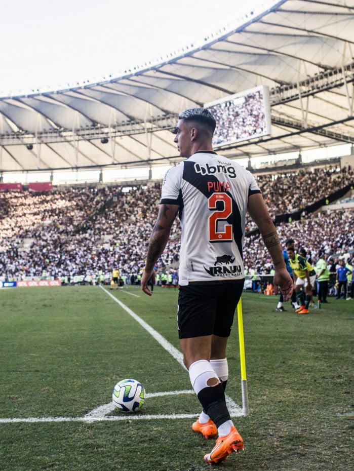 Lance da partida entre Vasco da Gama x Palmeiras pelo Campeonato Brasileiro da Seria A no Maracana em 23 de abril de 2023. Foto: Daniel RAMALHO/VASCO
