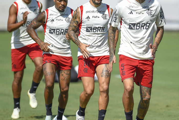 Treino do Flamengo no Ninho do Urubu