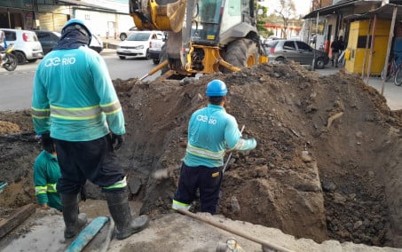 Obras em Cabuçu melhoram abastecimento de água de moradores e comerciantes