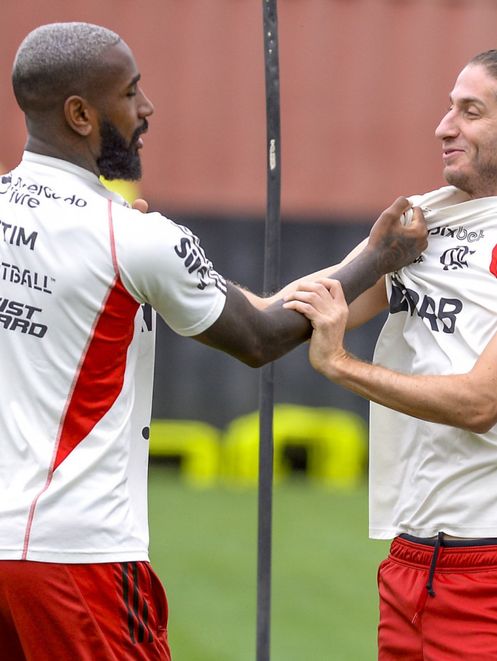 Gerson e Filipe Lu&iacute;s