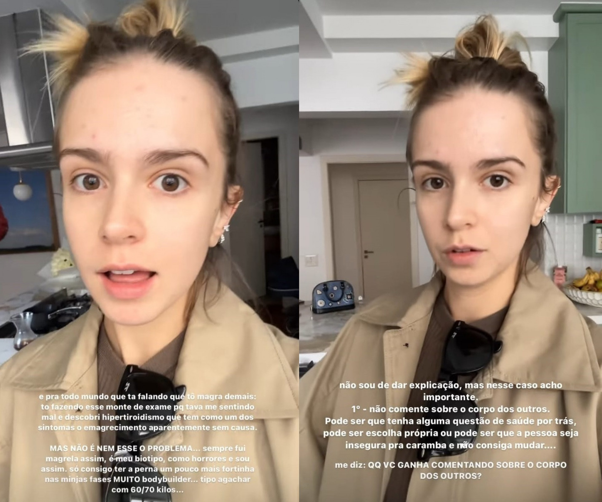Isabella Scherer rebateu comentários sobre seu peso - Reprodução/Instagram