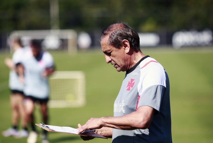 Ram&oacute;n D&iacute;az no treino do Vasco da Gama no CT Moacyr Barbosa em 25 de julho de 2023.