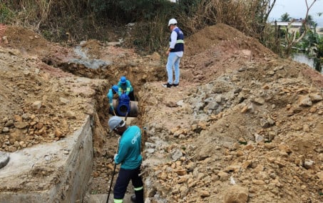 Obras em reservatório interrompem abastecimento de água em partes de Nova Iguaçu
