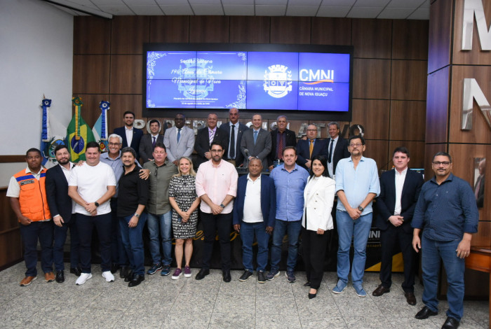 Sessão solene na última terça-feira celebrou os 190 anos da Câmara Municipal de Nova Iguaçu