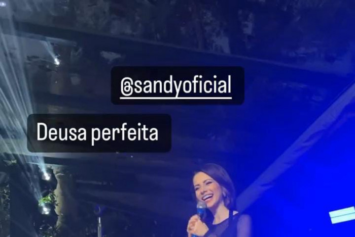 Tat&aacute; Werneck comemora anivers&aacute;rio com show da Sandy