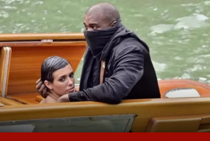 Kanye West e esposa s&atilde;o flagrados em momento quente em p&uacute;blico