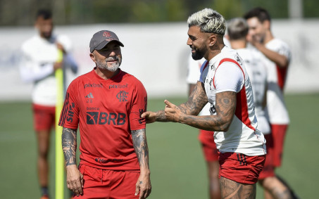 Vídeo! Sampaoli pediu 'sangue na boca' aos jogadores do Flamengo contra o Botafogo