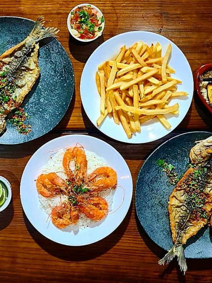 Peixe na brasa foi um dos sucessos do Churrasco do Rodrigo, durante a Semana do Pescado