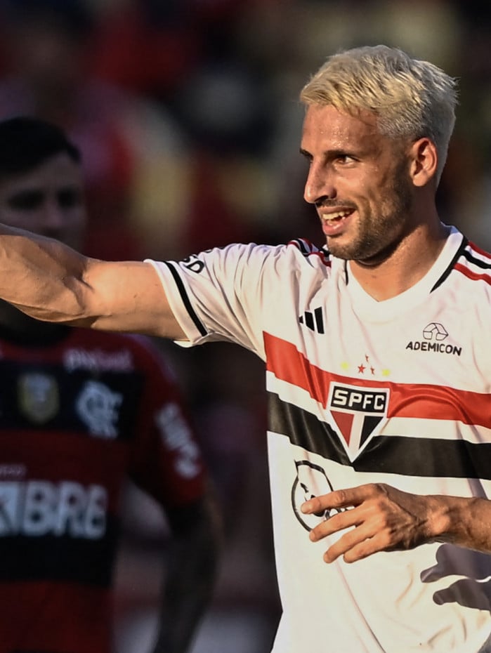 Calleri, atacante e uma das refer&ecirc;ncias t&eacute;cnicas do S&atilde;o Paulo
