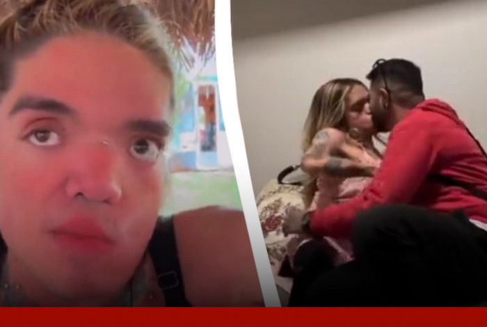 Leandrinha Du Art anunciou que est&aacute; namorando Izacc Medeiros