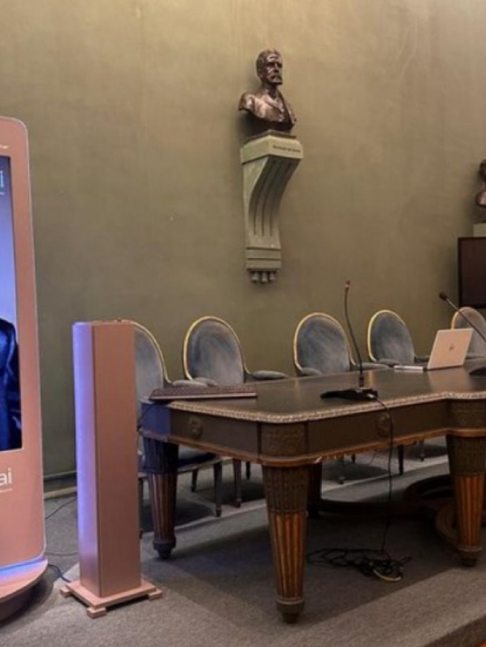 O avatar de Machado de Assis responderá perguntas dos visitantes