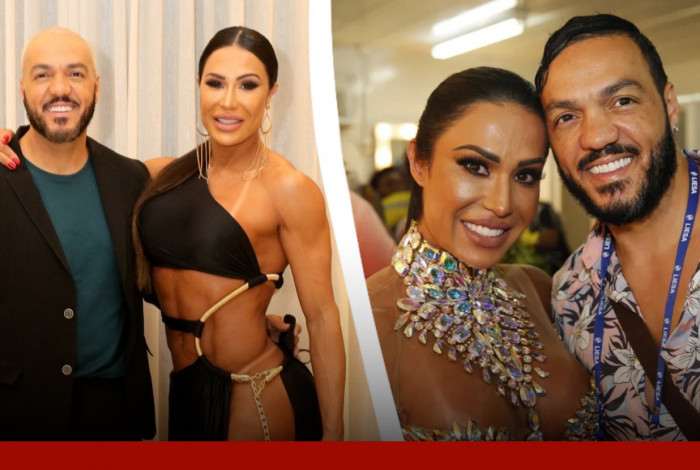 Musa fitness Gracyanne Barbosa e o cantor Belo