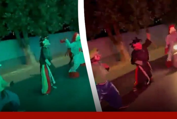 Rapaz interpretando Goku &eacute; atingido por moto durante apresenta&ccedil;&atilde;o