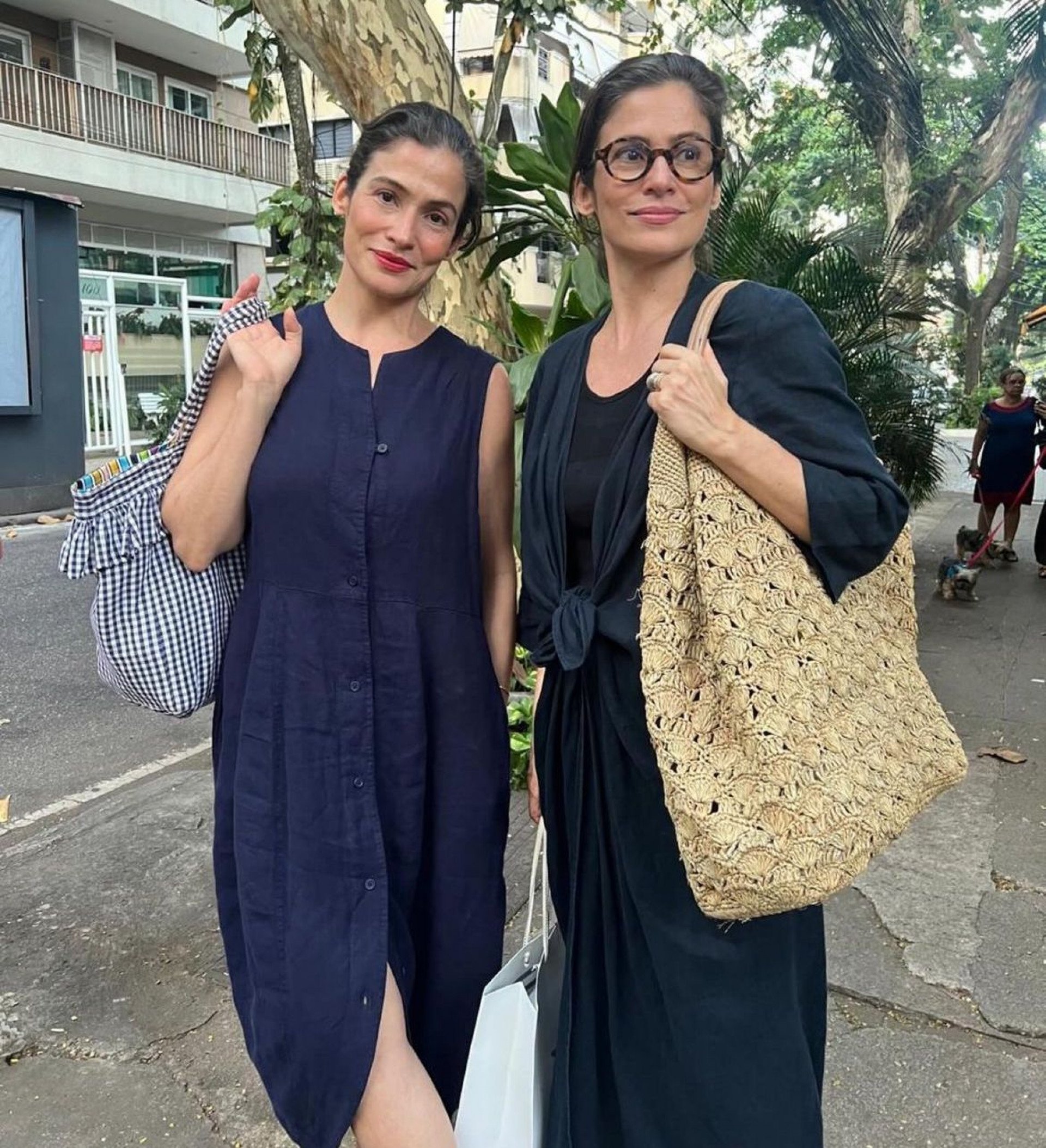 Renata Vasconcellos e irmã gêmea