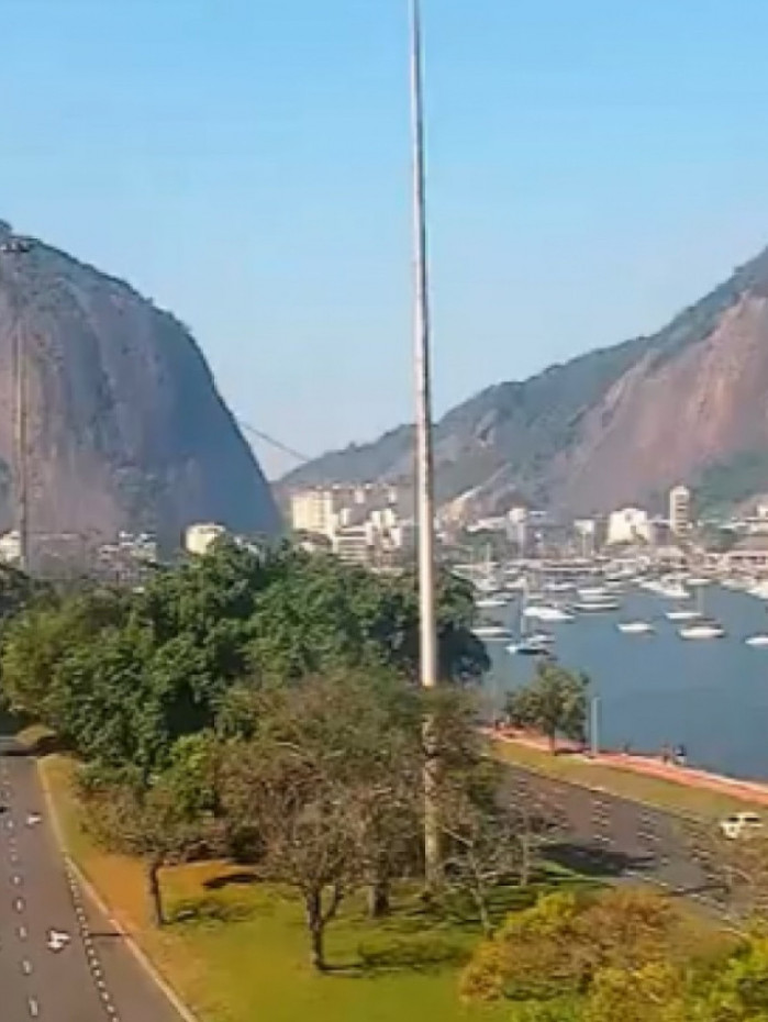 O sábado também foi marcado pelo sol e temperatura amena