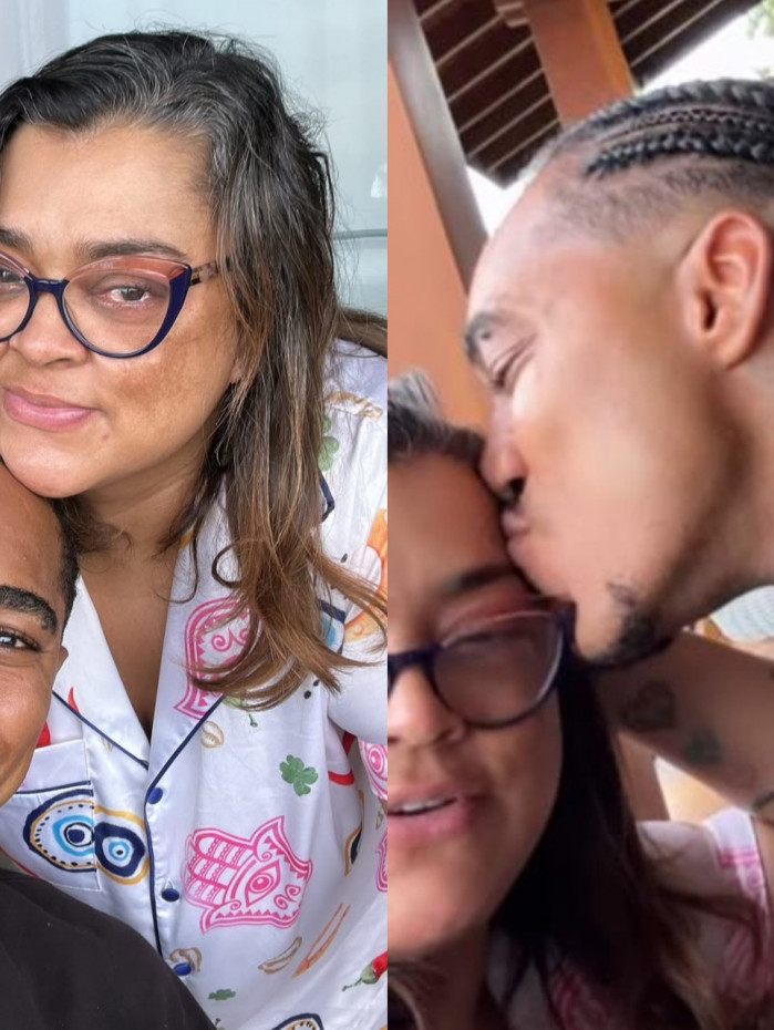 Preta Gil ganha beijo ao receber visita do affair, O Kanalha 