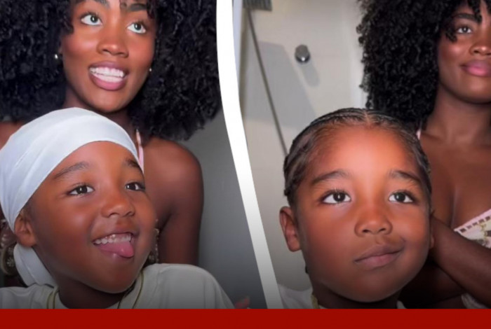 Benjamim encantou a web ao exibir seu novo visual com tran&ccedil;as