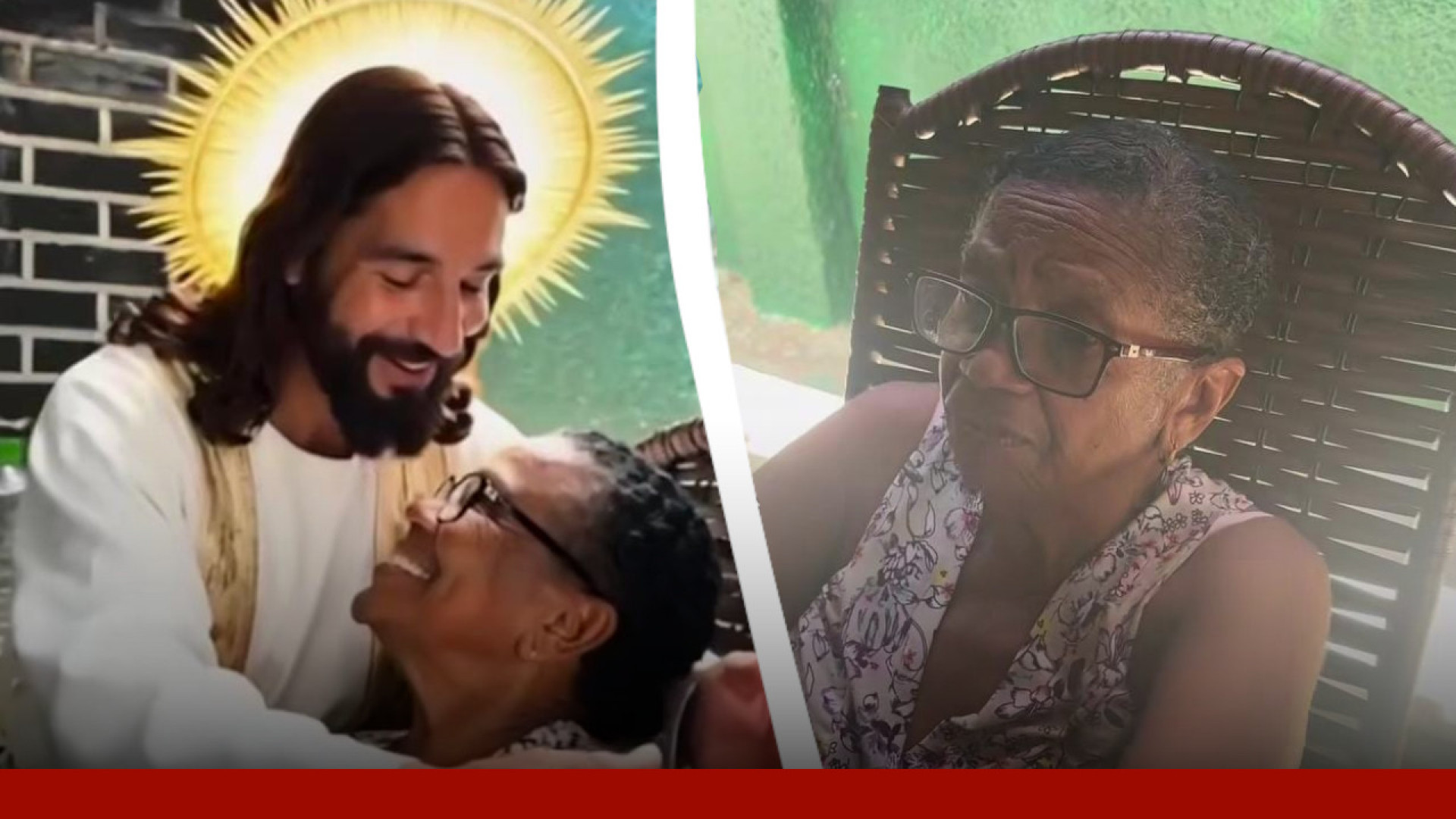Maria Laura surpreende avó com trend "Jesus abraçando"