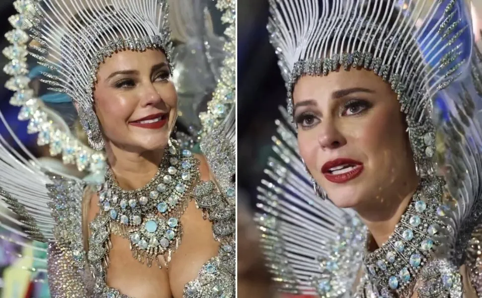 Paolla Oliveira faz desabafo contra nota de jurados em último desfile pela Grande Rio