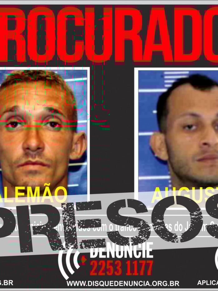 Diego Filipi (esquerda) e Augusto Magalhães foram presos em um bar