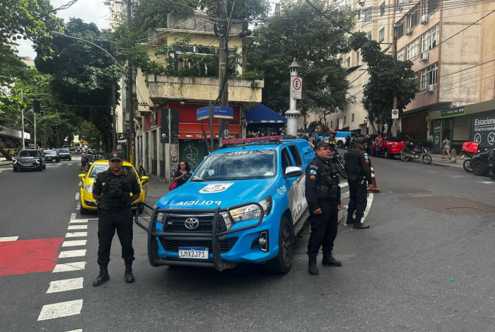 Policiamento segue o previsto na manhã desta quarta-feira (16) na Ladeira dos Tabajaras