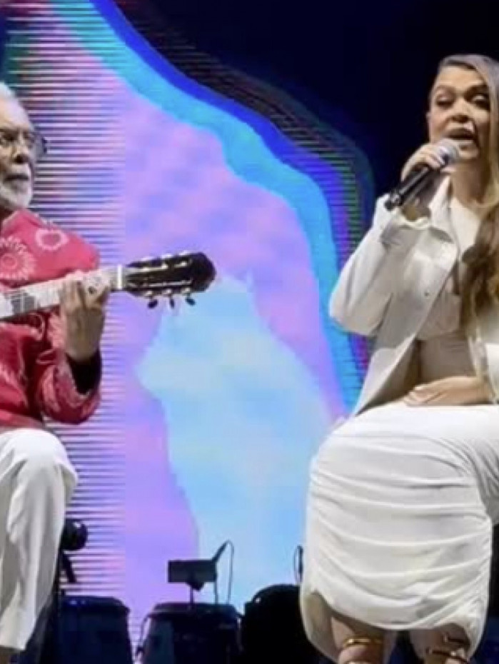 Emo&ccedil;&atilde;o marca apresenta&ccedil;&atilde;o de Gilberto Gil e Preta Gil no Allianz Parque. 