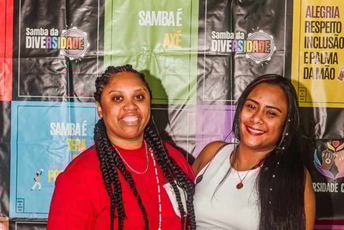 Nanny e Isabelle no Samba da Diversidade