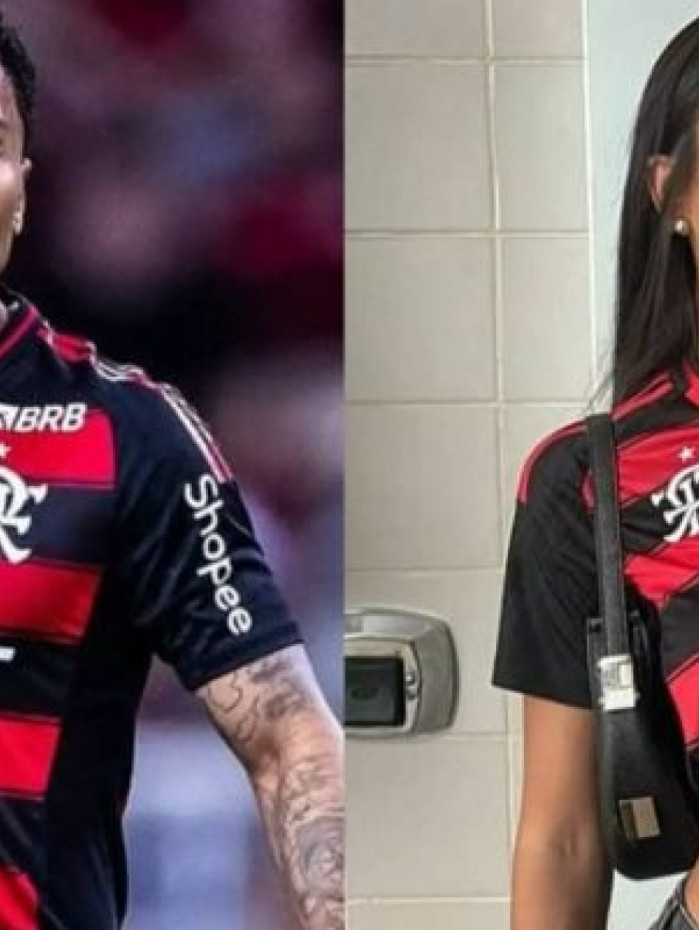 Ap&oacute;s oficializar namoro, Allan Souza, do Flamengo, &eacute; &lsquo;substitu&iacute;do&rsquo; por jogador do Fluminense