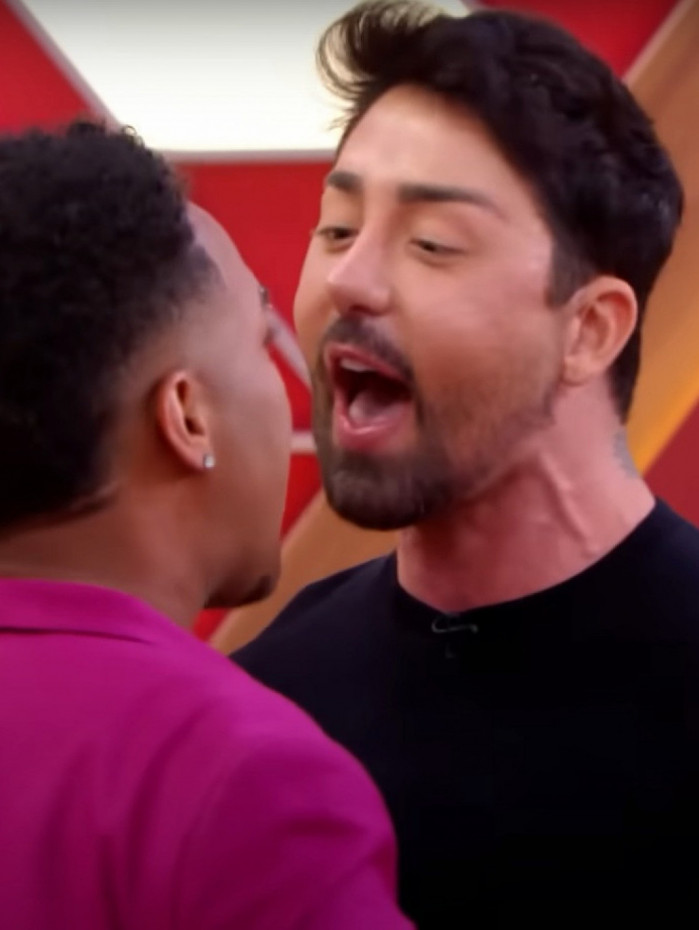 Rico Melquiades briga com participante do 'Casos de Família'