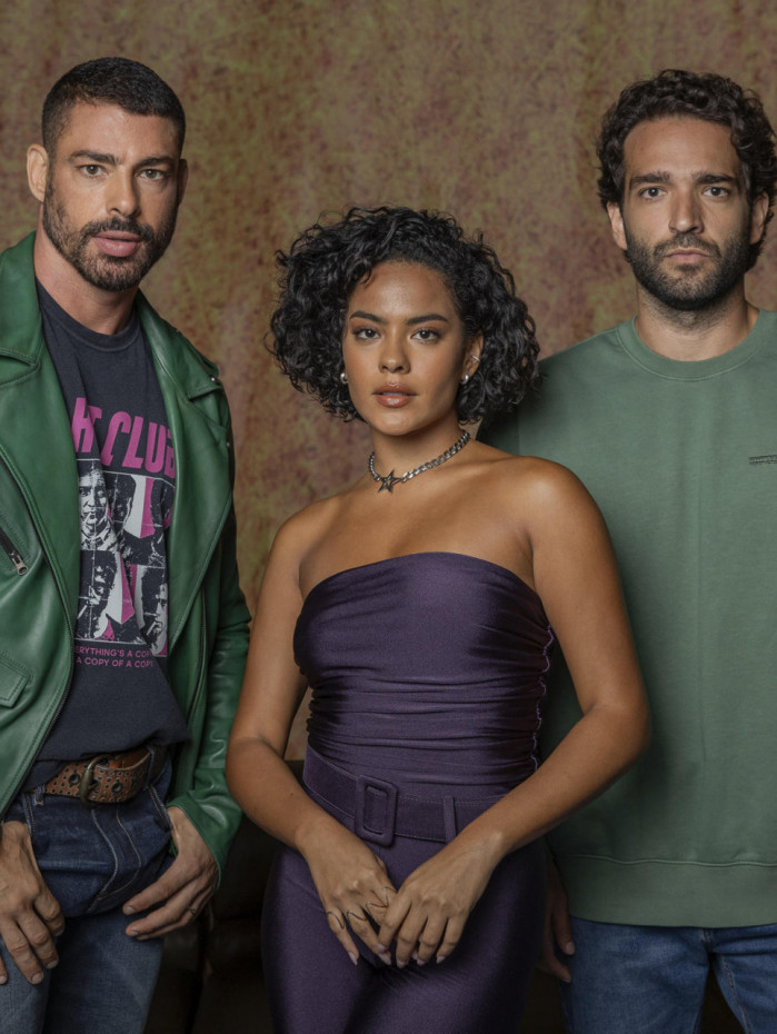Vale Tudo: C&eacute;sar (Cau&atilde; Reymond), Maria de F&aacute;tima (Bella Campos) e Afonso Roitman (Humberto Carr&atilde;o)