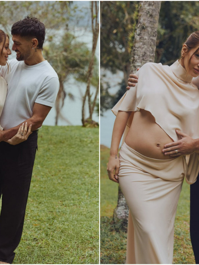 Arrascaeta e Camila Bastiani esperam o primeiro filho