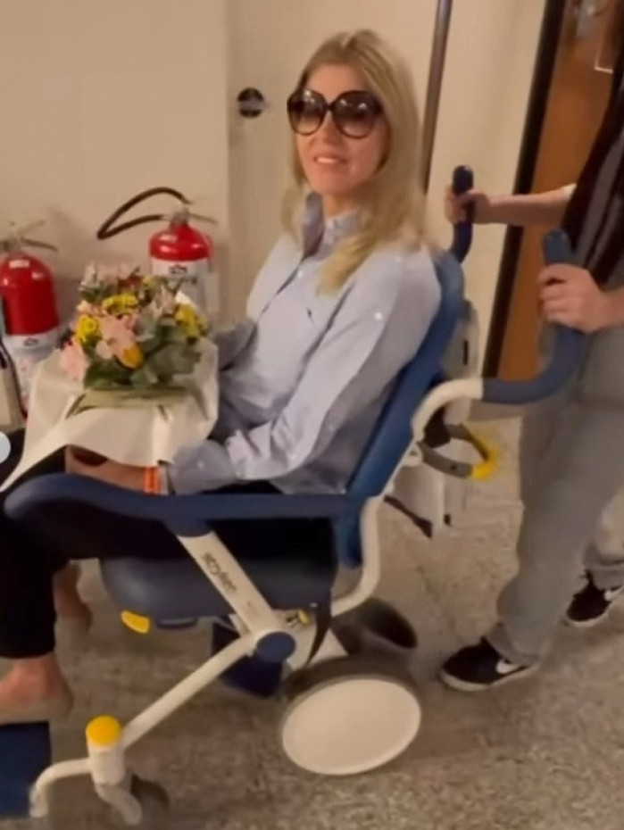 Val Marchiori deixa o hospital