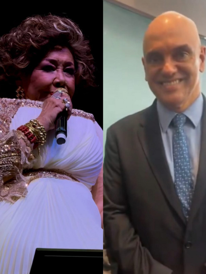 Alcione dedica show para ministro Alexandre de Moraes em Bras&iacute;lia: 'Ele &eacute; amado'