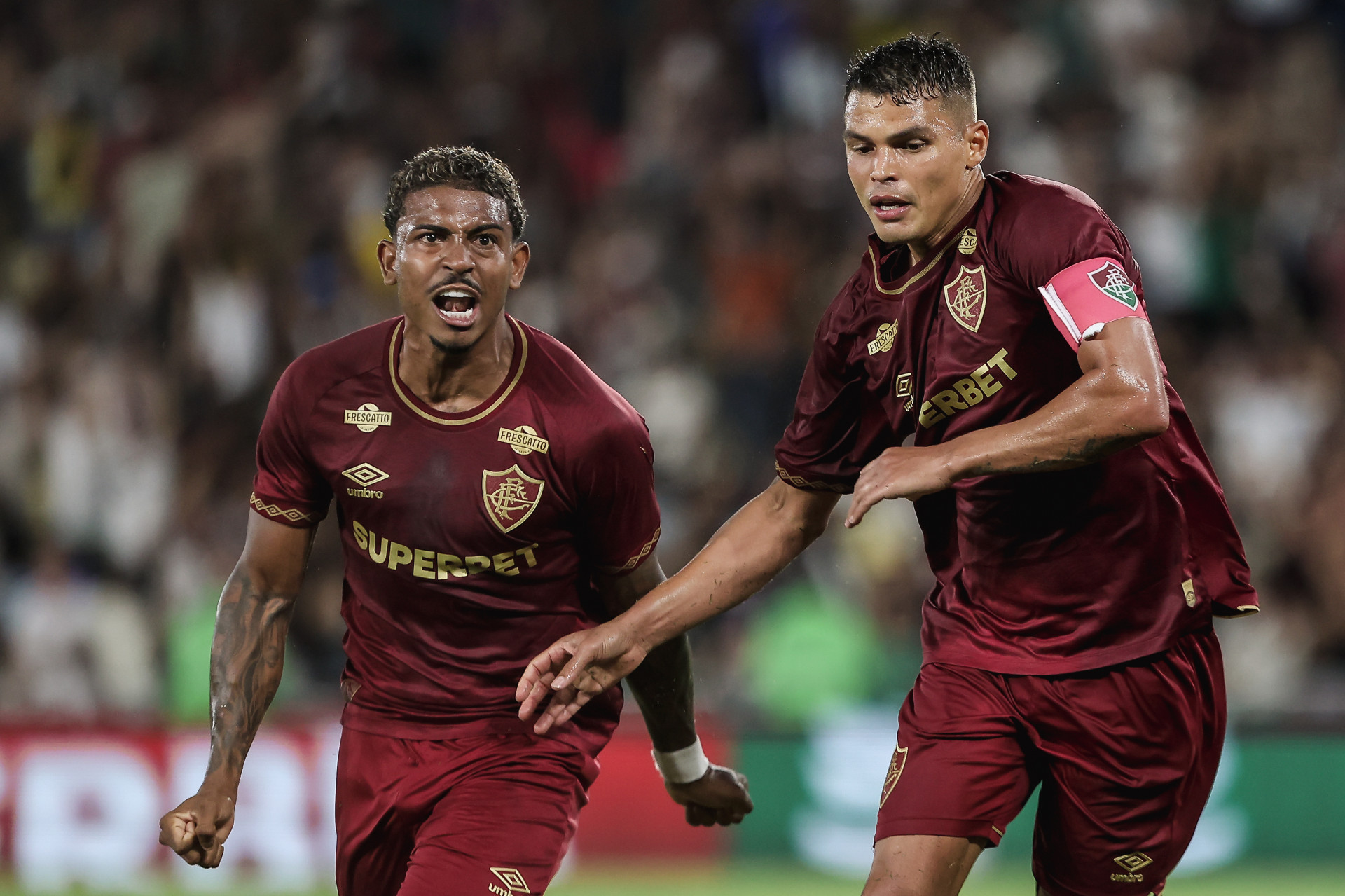 JK e Thiago Silva. Fluminense enfrenta o Juventude  - LUCAS MERÇON / FLUMINENSE F.C.