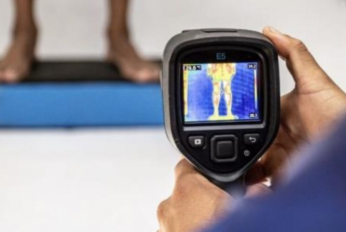 O aparelho CK mede o nível de desgaste muscular dos atletas
