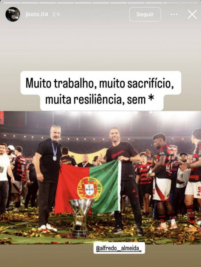 José Boto alfineta compatriota após Flamengo conquistar o nono título brasileiro
