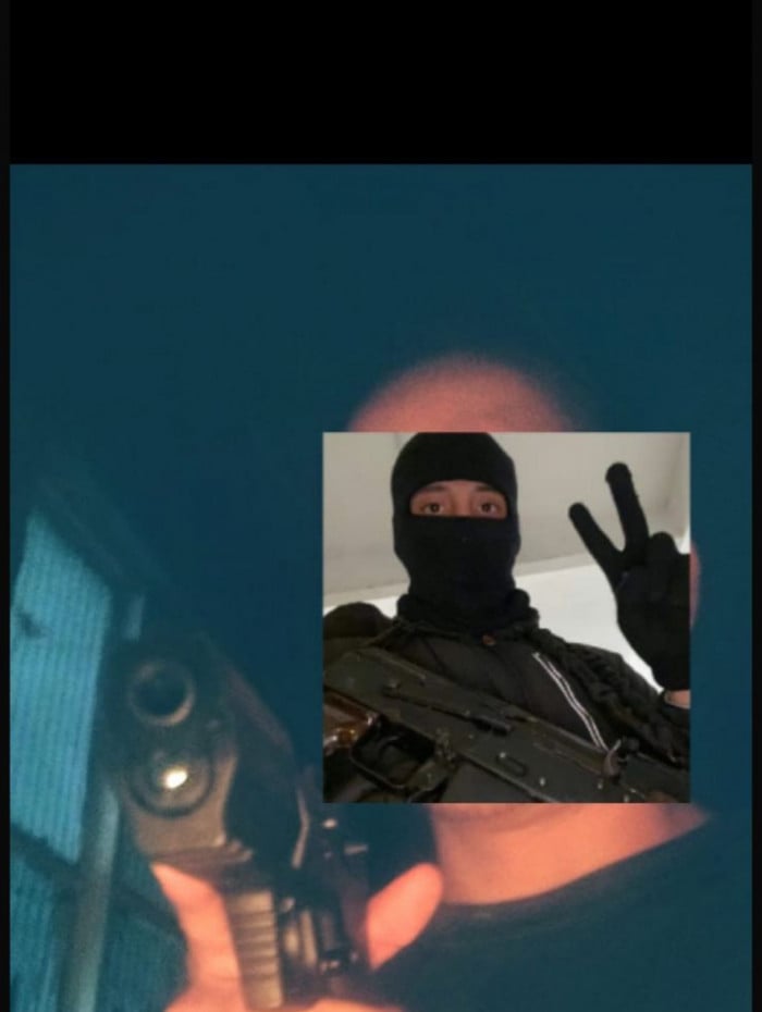 Ronald enviou uma foto armado para a irmã da vítima