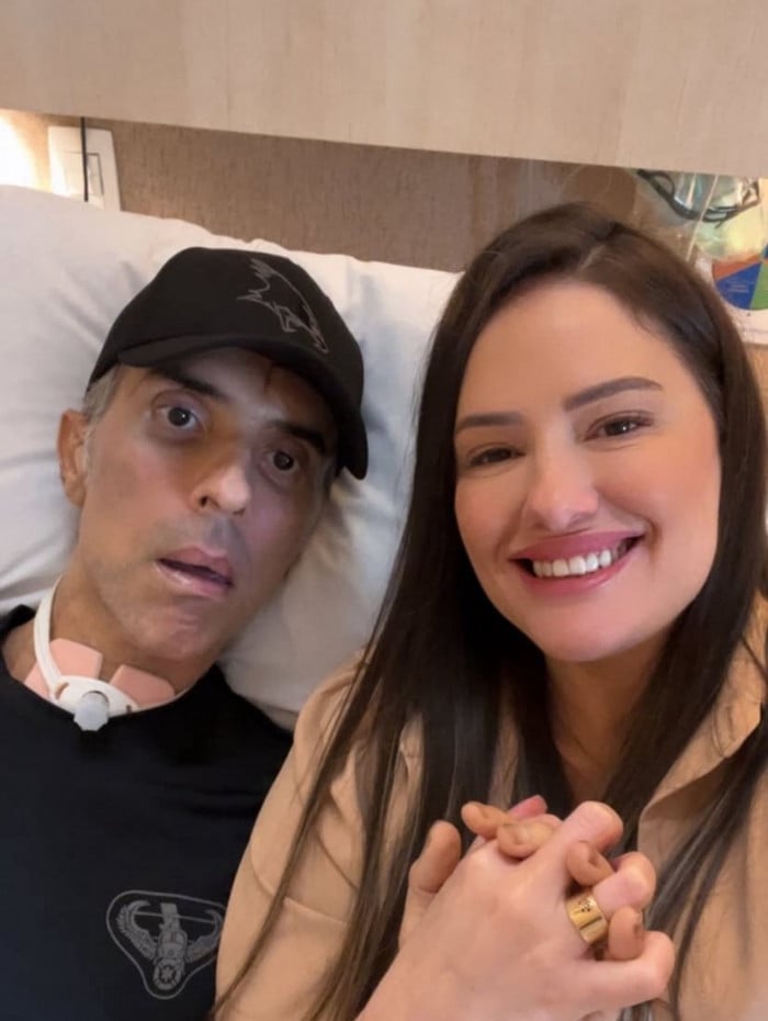 Piloto Felipe Marques Monteiro ao lado da mulher Keidna Marques