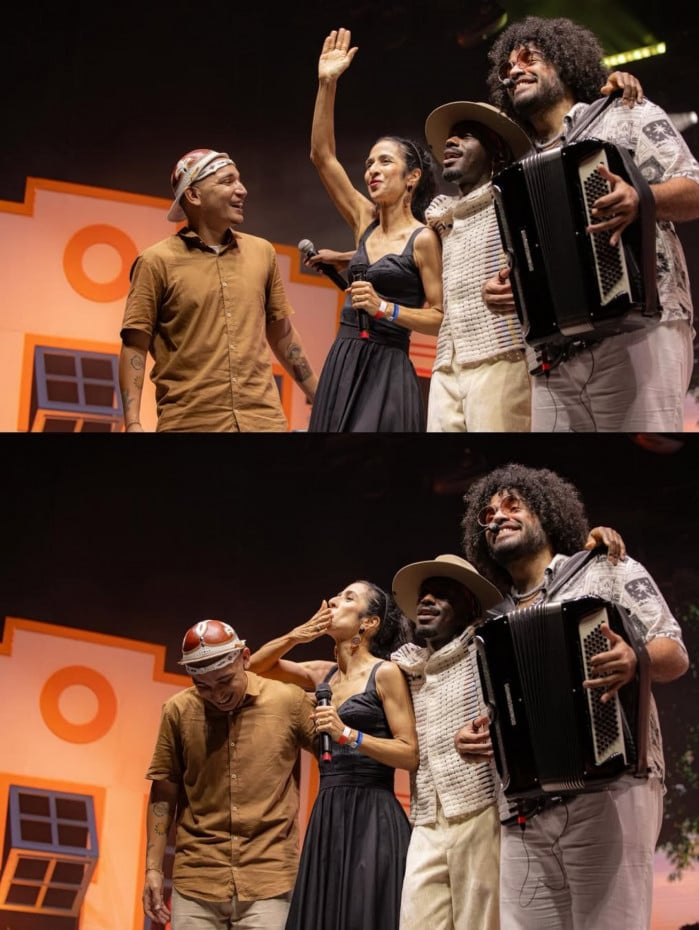 Marisa Monte se une a Jo&atilde;o Gomes, Jota.P&ecirc; e Mestrinho em show no Rio
