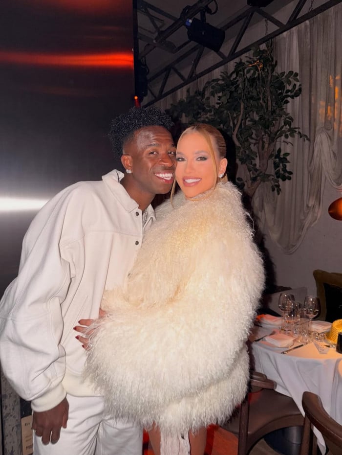 Vini Jr. e Virginia Fonseca passam R&eacute;veillon juntinhos em Madri, na Espanha