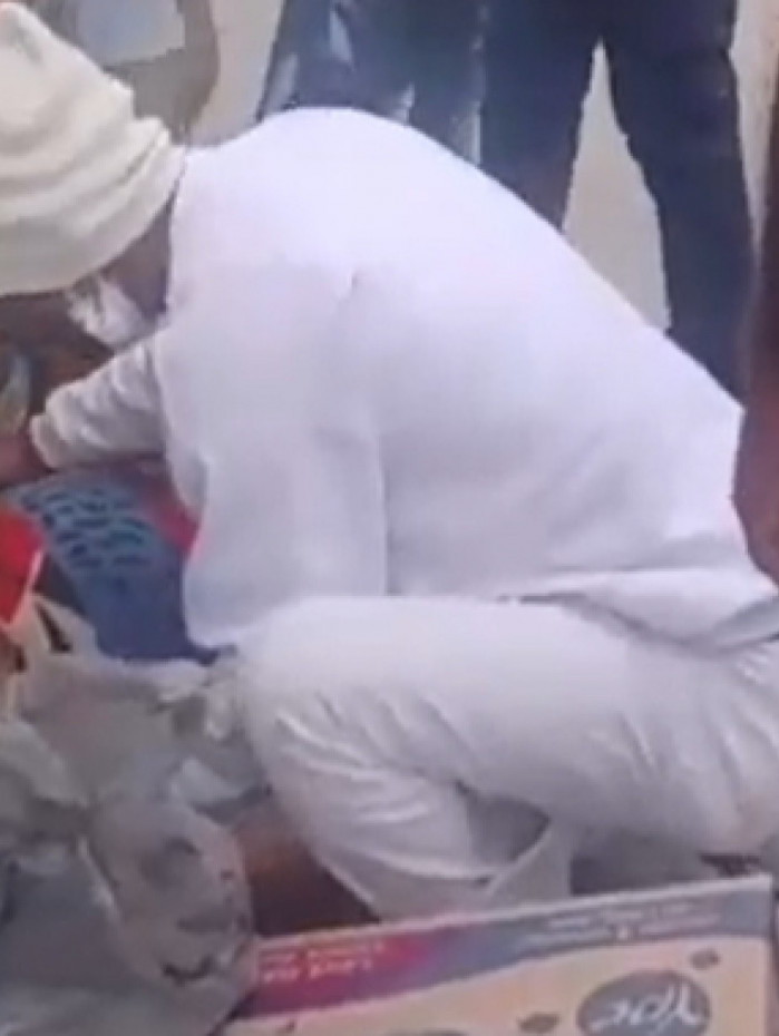 Clientes e funcionários prestaram apoio à mulher atingida no Assaí 