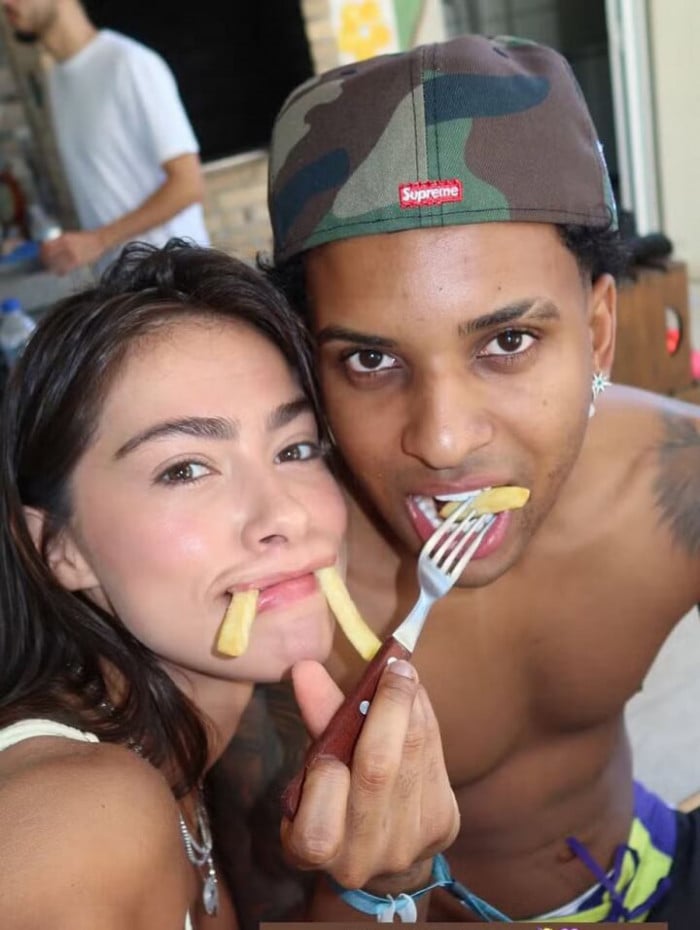 Rodrygo Goes ganha homenagem de Gabriella Lenzi e romance sai do bastidor