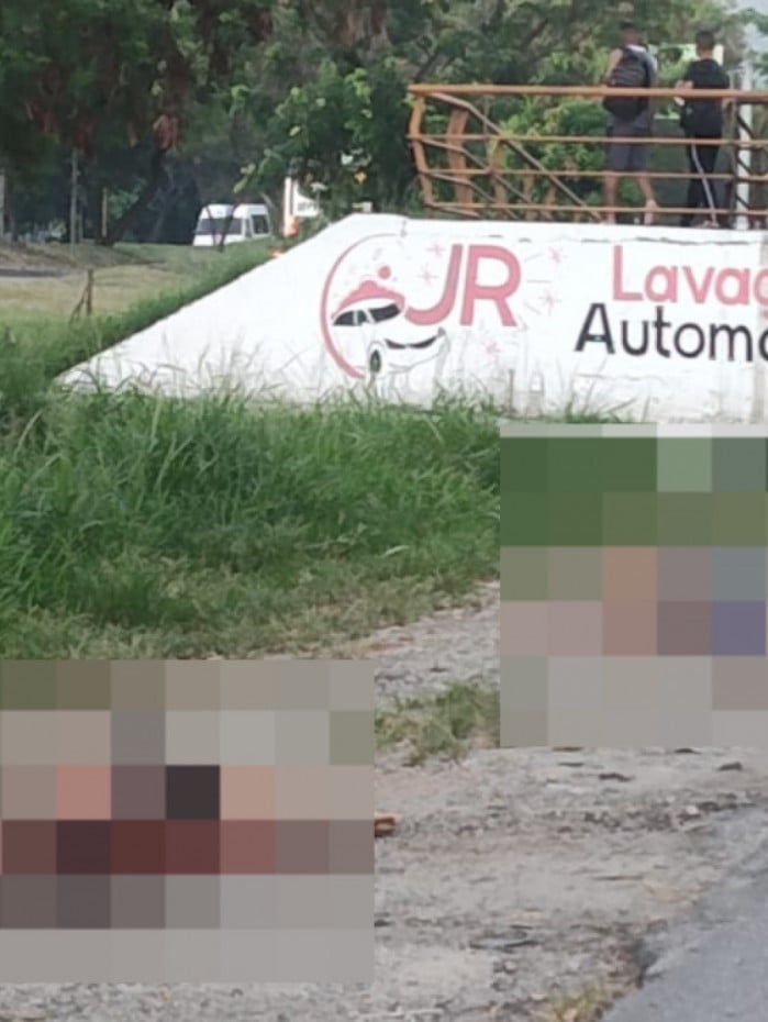 Corpos foram encontrados próximo a uma passarela na Avenida Brasil 