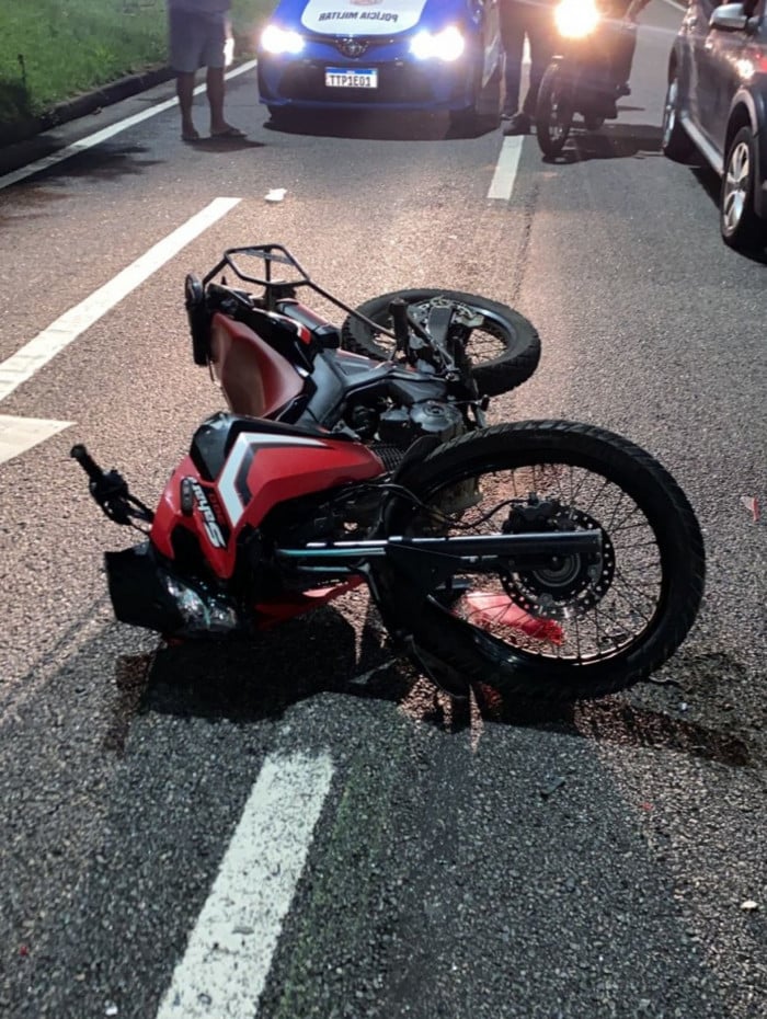 Motocicleta recuperada pelos agentes