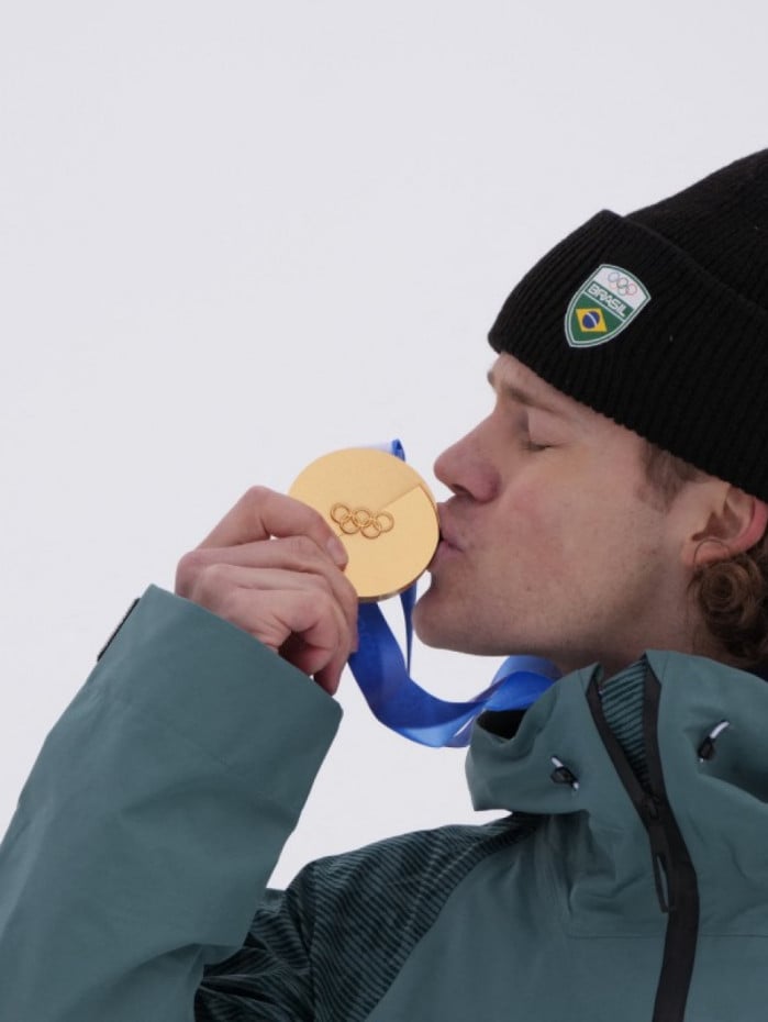 Lucas Pinheiro conquista 1&deg; ouro para o Brasil em Olimp&iacute;ada de Inverno