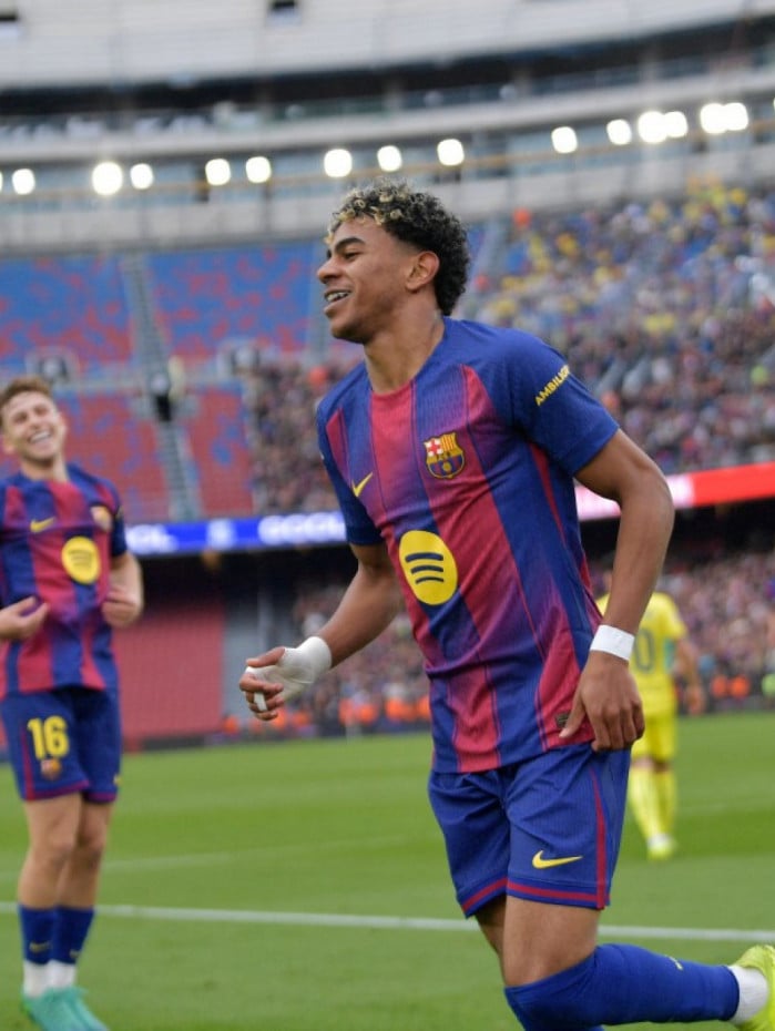 Lamine Yamal brilhou na vit&oacute;ria do Barcelona sobre o Villarreal