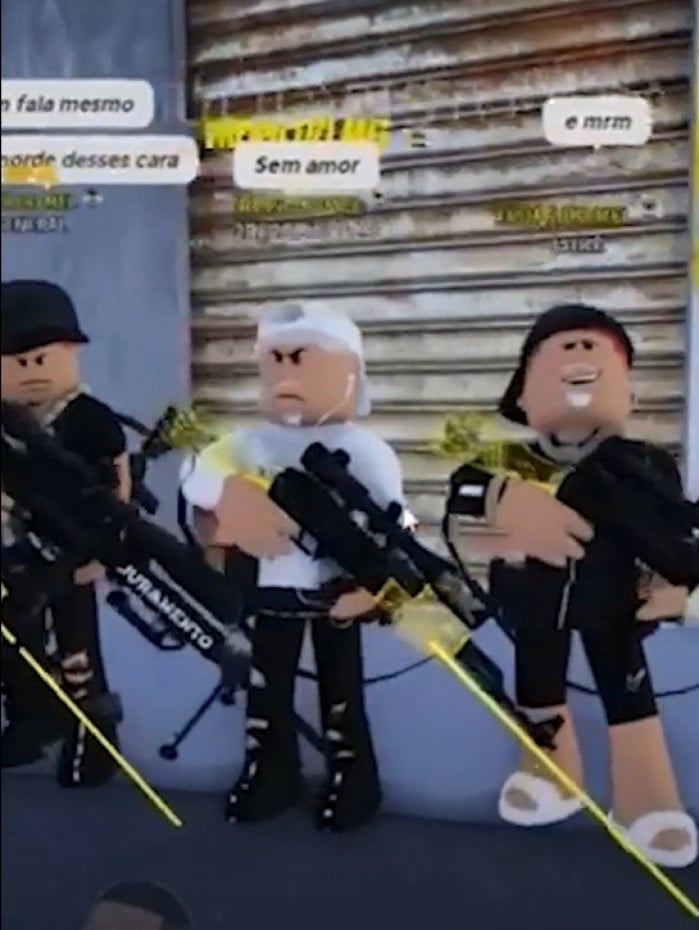 Baile funk que exaltava fac&ccedil;&otilde;es criminosas era simulado para crian&ccedil;as no Roblox
