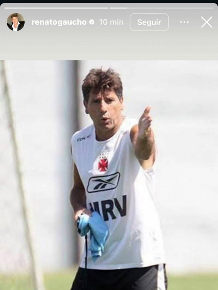 Renato Ga&uacute;cho se antecipa e confirma retorno ao comando antes do Vasco